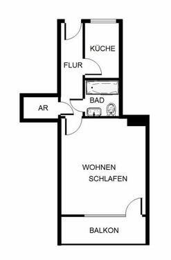 Foto - 1 Zimmer Etagenwohnung in Molfsee