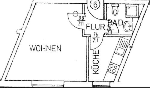 Foto - 1 Zimmer Etagenwohnung zur Miete in Wittichenau