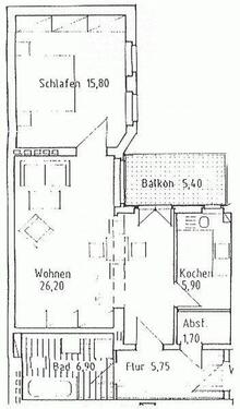 Foto - 2 Zimmer Etagenwohnung zur Miete in Halle (Saale)
