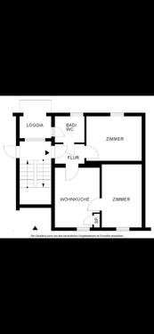 Foto - Zwei Zimmer Wohnung mit dem Balkon in Innenstadt