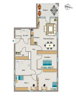 Foto - 4 Zimmer Etagenwohnung zur Miete in Dortmund