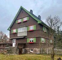 Großzügiges 10-Zi. Holzhaus in Top Lage + große GarageWerkstatt - Olbernhau