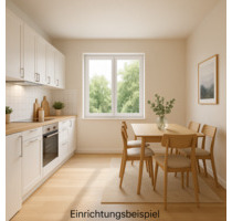 Schöne und gut geschnittene Wohnung, 1. OG, mit großer Loggia in zentraler Lage - Dortmund Hombruch