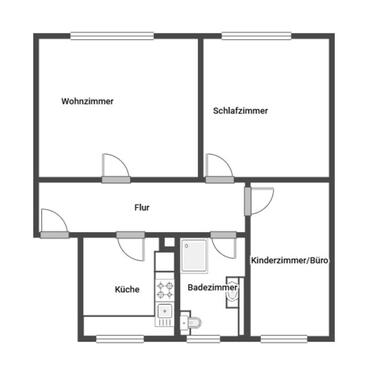 Foto - 3 Zimmer Etagenwohnung in Bexbach