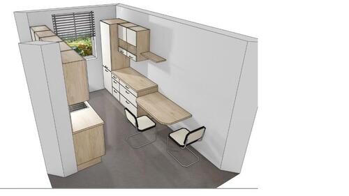 Foto - 2- Raum- Wohnung mit neuer Einbauküche
