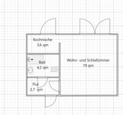 Foto - 1 Zimmer Etagenwohnung in Bernburg (Saale)
