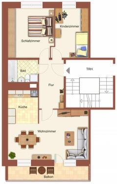 Foto - 3 Zimmer Erdgeschoßwohnung in Spremberg