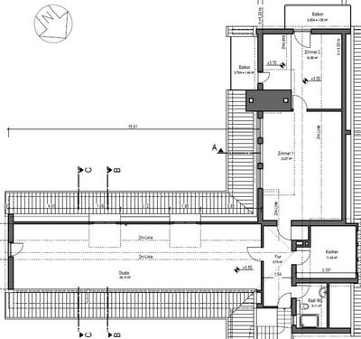 Foto - Moderne 3 Zimmer-DG-Wohnung in sonniger und ruhiger Lage