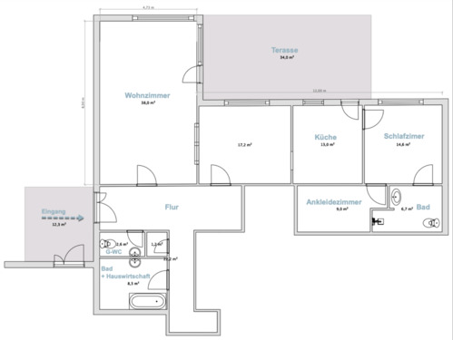 Foto - Helle 3-Zimmer-Erdgeschosswohnung mit Terrasse & Garten in Löhne-