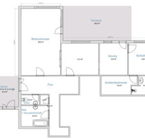 Helle 3-Zimmer-Erdgeschosswohnung mit Terrasse & Garten in Löhne-