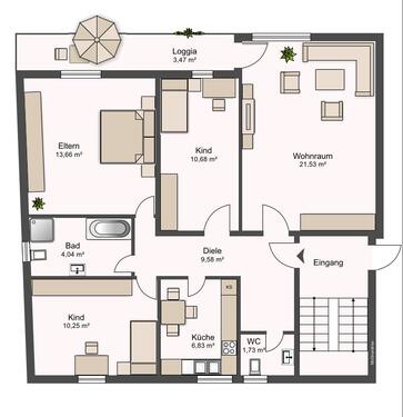 Foto - Etagenwohnung in Sulzbach (Taunus) zur Miete