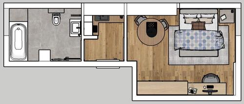 Foto - Komplett sanierte und vermietete 1-Zimmer-Dachgeschosswohnung