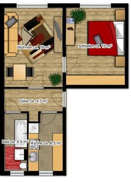 Foto - Etagenwohnung zur Miete in Borna