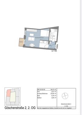 Foto - 1 Zimmer Etagenwohnung zur Miete in Leipzig