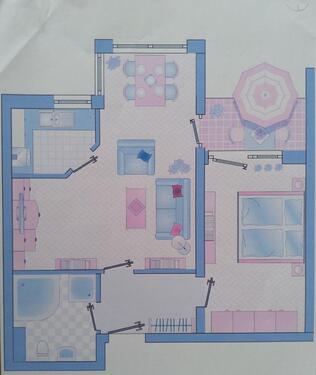 Foto - 2 Zimmer Wohnung mit Balkon - 690,00&nbsp;EUR Kaltmiete, ca.&nbsp; 50,00&nbsp;m&sup2;