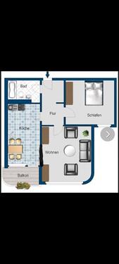 Foto - zwei Zimmer 71m2 zur Untermiete