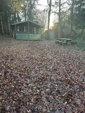 Foto - gartengrundstück mit blockhaus und Kamin in 44866 Wattenscheid