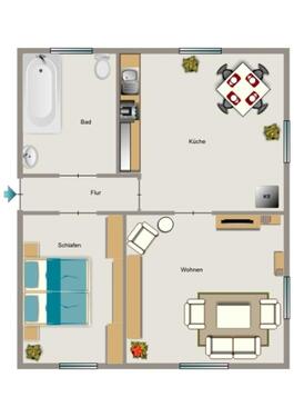 Foto - 2.5 Zimmer Etagenwohnung zur Miete in Oberhausen