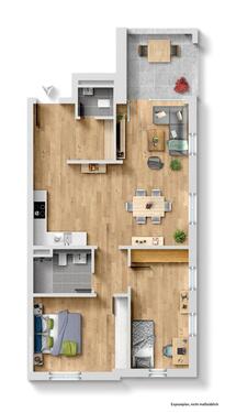 Foto - 3 Zimmer Etagenwohnung zur Miete in Graben-Neudorf