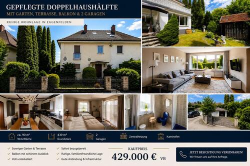 Foto - Gepflegte Doppelhaushälfte mit Garten, Balkon & 2 Garagen