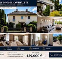 Gepflegte Doppelhaushälfte mit Garten, Balkon & 2 Garagen - Eggenfelden