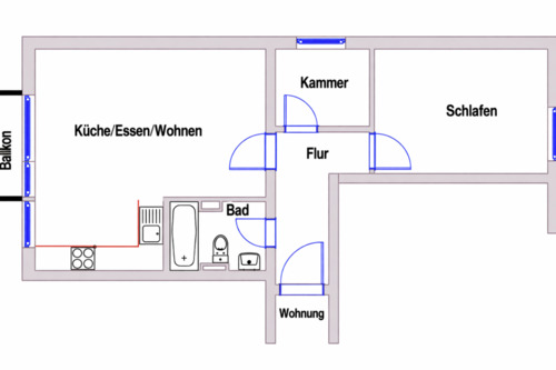 Foto - 2 Zimmer Etagenwohnung zum Kaufen in München
