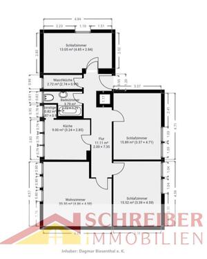 Foto - 4 ZKB Dachgeschosswohnung zu vermieten
