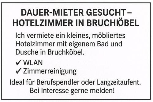 Foto - Hotelzimmer zu vermieten - 700,00&nbsp;EUR Kaltmiete,