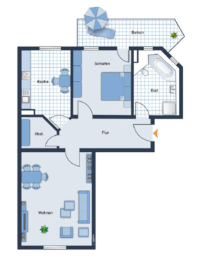 Foto - 2 Zimmer Etagenwohnung in Chemnitz