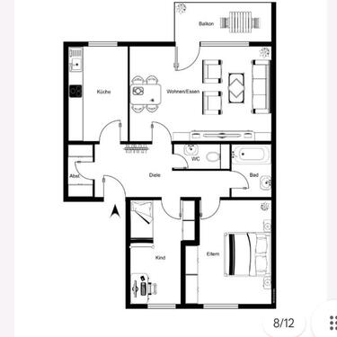 Foto - Wunderschöne 3-Zimmer-Wohnung in Rümmingen.
