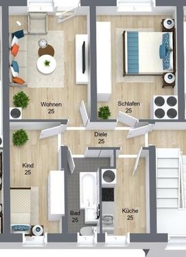 Foto - 3 Zimmer 55m² mit EBK in Mühlhausen