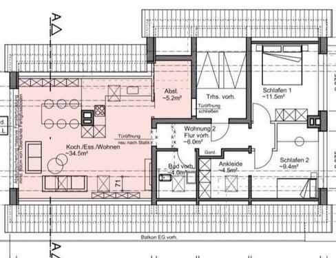 Foto - Lichtdurchflutete 3,5-Z-Dachgeschosswohnung 82qm