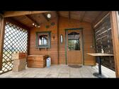 Foto - Gartenanlage frozen Queis Hütte Garten mit Holzhaus