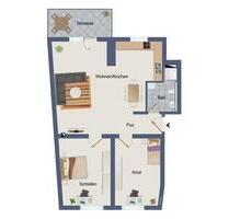 Sanierte 3-Zimmer-Wohnung mit Balkon in der City von Gevelsberg