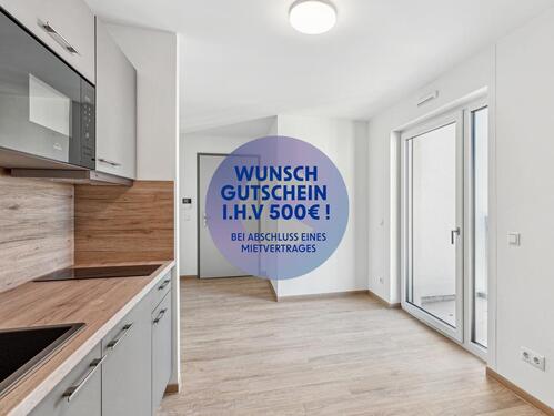 Foto - Einziehen und 500 € sichern - Möbliertes 2-Zimmer-Studentenapartment mit großzügigem Balkon