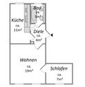Foto - Etagenwohnung zur Miete in Waldheim