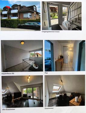 Foto - Helle freundliche DG-Wohnung,54qm Einbauküche-Balkon-Ostercappeln