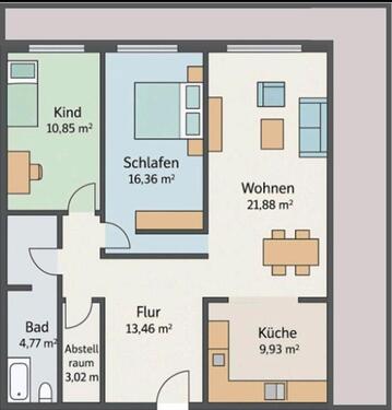 Foto - Renovierte 3-Zimmerwohnung in LahrSchwarzwald Kapitalanlage