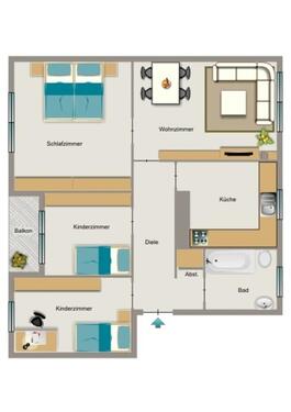 Foto - 4.5 Zimmer Etagenwohnung zur Miete in Oberhausen
