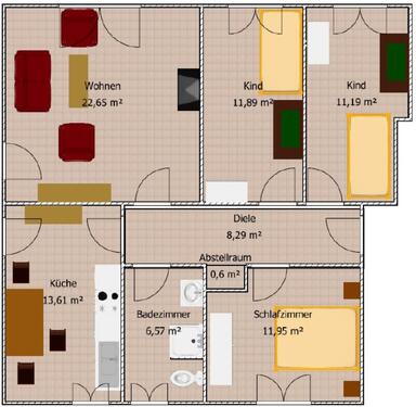 Foto - 4.5 Zimmer Etagenwohnung in Rheinberg