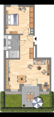 Foto - 2 Zimmer Erdgeschoßwohnung zur Miete in Köln