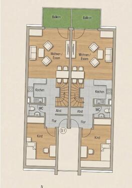Foto - Maisonettenwohnung in Mainz zur Miete