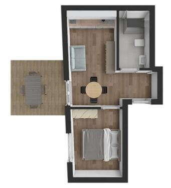 Foto - Neuwertige 1-Zimmer Wohnung mit Balkon im Zentrum von Sulzbach