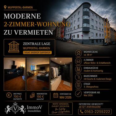 Foto - 2 Zimmer Wohnung - 700,00&nbsp;EUR Kaltmiete, ca.&nbsp; 68,00&nbsp;m&sup2;
