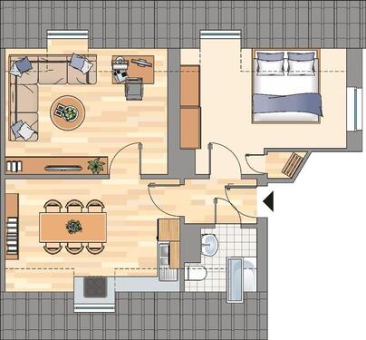 Foto - Etagenwohnung in Hagen zur Miete