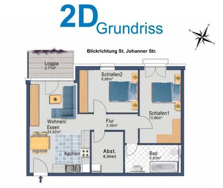 Foto - Etagenwohnung in Saarbrücken zur Miete