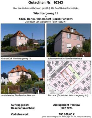 Foto - Versteigerung MFH mit groß. Grundstück & Baulandreserve in Pankow