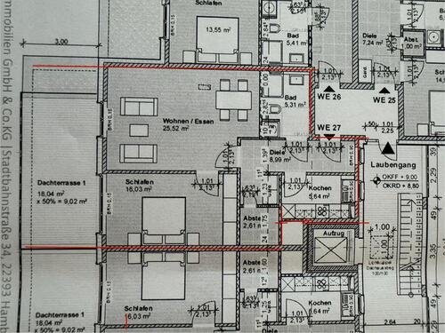 Foto - Schöne 2 Zimmer-Wohnung mit Balkon und Einbauküche in Malente