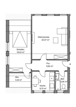 Foto - Frisch sanierte 2-Zimmerwohnung in Vlotho