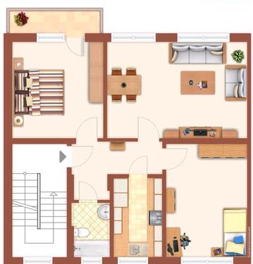 Foto - zur Miete helle 3-Zimmer-Wohnung- Garten und Südbalkon Kronshagen